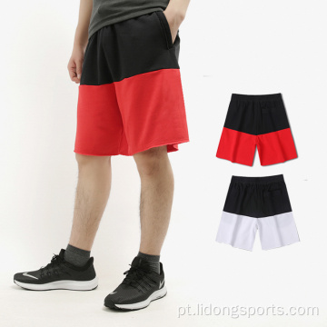 Shorts de treino casual de algodão de algodão masculino